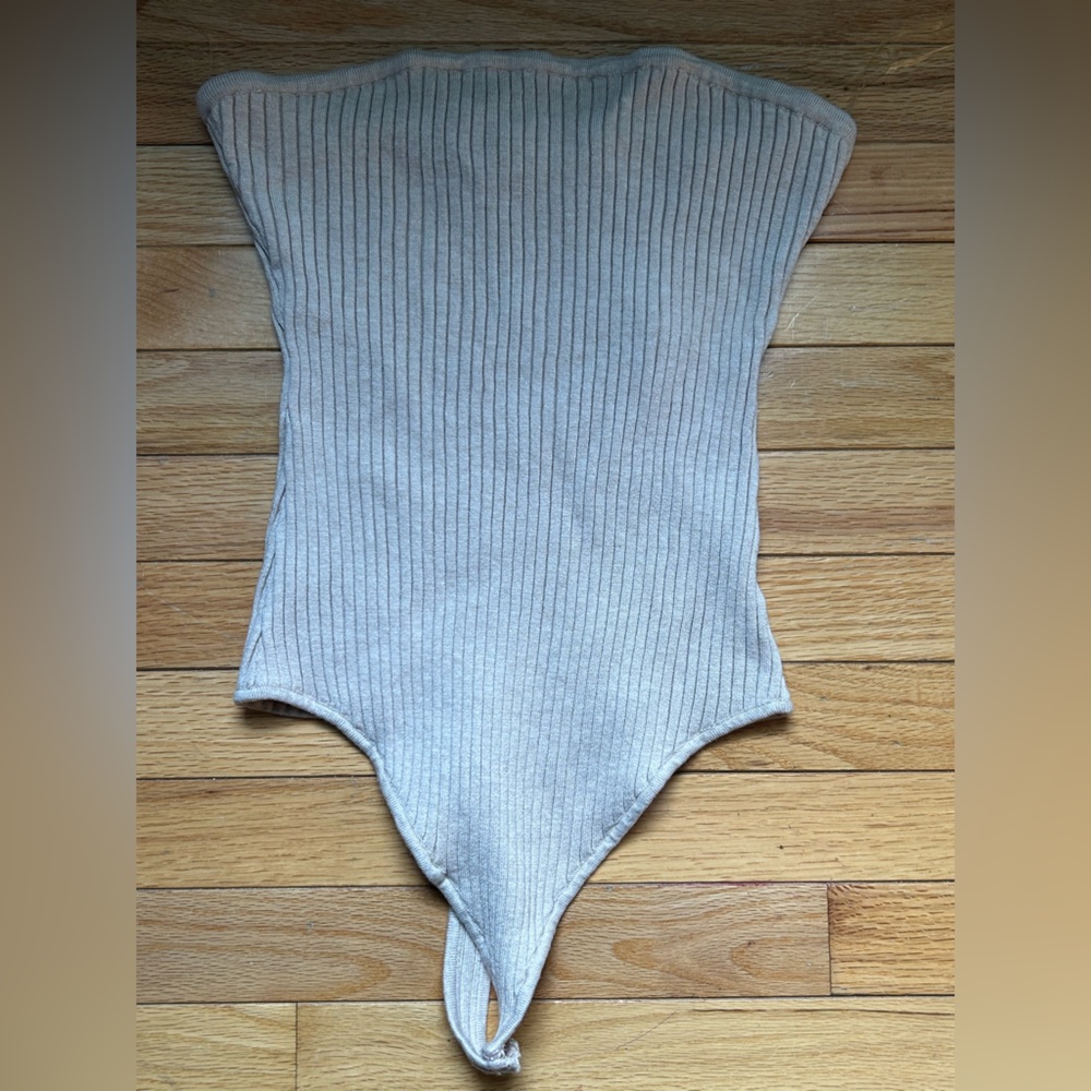 Beige Naked Wardrobe type top body suit